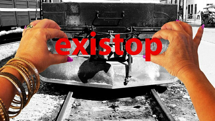 "ExiStop". Poema visual de Francis Sánchez.